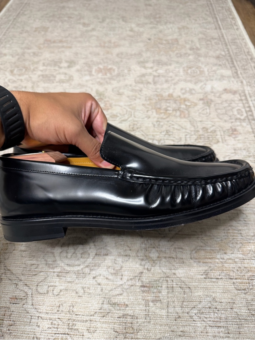 Suitsupply Black Patent Leather Slip-On Loafers